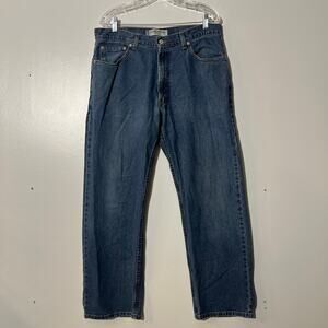 Levis 559 100% Relaxed Straight Leg Comfy Blue Denim Jeans Mens Size 36x30